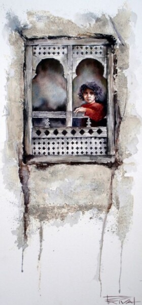 Peinture intitulée "Mon Orient" par Sonia Privat, Œuvre d'art originale, Huile