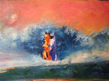 Painting titled "Les Murs retiennent…" by Denise Buonanno, Original Artwork, Other