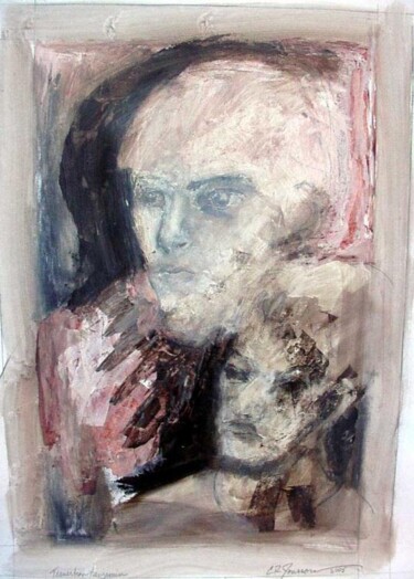 Painting titled "Slightly Ben-ish" by Catherine Rogers, Original Artwork