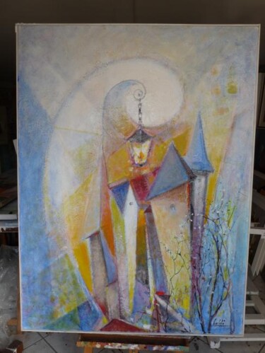 Peinture intitulée "Avant la nuit" par Pierre Baldi, Œuvre d'art originale