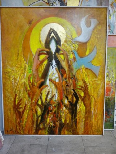 Peinture intitulée "Le cri" par Pierre Baldi, Œuvre d'art originale