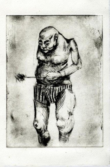 Dessin intitulée "L'égoiste I." par Frhégo, Œuvre d'art originale, Autre