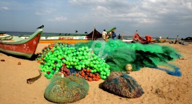 Fotografia intitolato "Pescatori di Mamall…" da Gian Piero Trucco, Opera d'arte originale