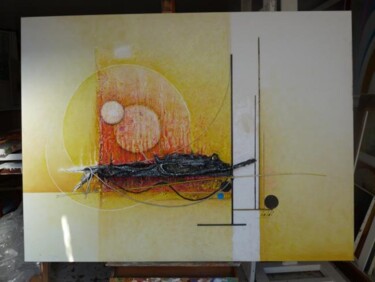 Peinture intitulée "Le caiman" par Pierre Baldi, Œuvre d'art originale