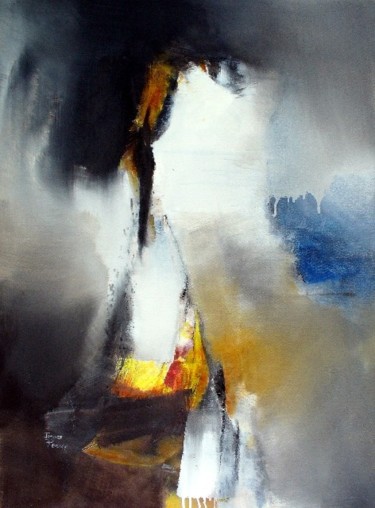 Peinture intitulée "Réplique des lueurs" par Jacques Reverdy, Œuvre d'art originale, Huile
