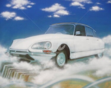 绘画 标题为“Apparizione (Squalo)” 由Plauso Nivo Battistini, 原创艺术品, 油