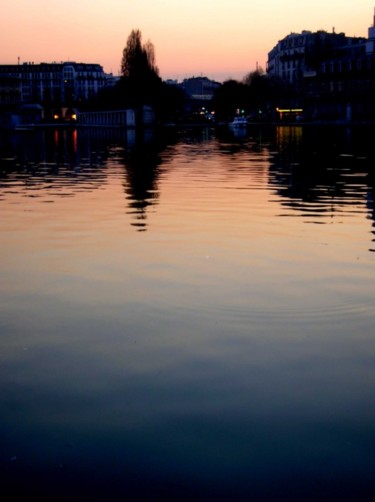 Photographie intitulée "Canal de l'Ourq" par Jusama, Œuvre d'art originale