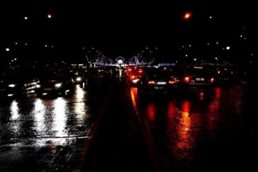 Photographie intitulée "Champs Elysées la n…" par Jusama, Œuvre d'art originale