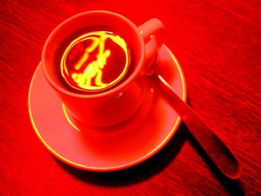 Photographie intitulée "Café pop" par Jusama, Œuvre d'art originale