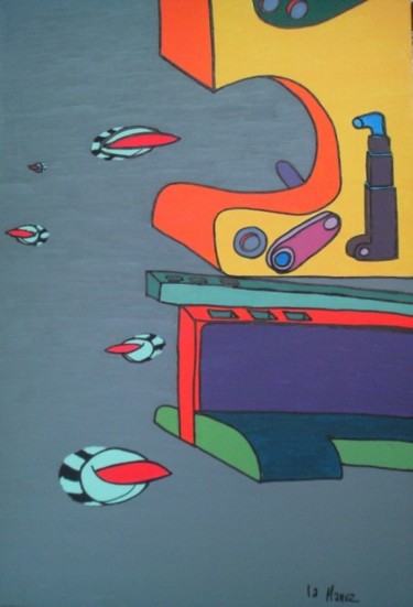 Pittura intitolato "Airway" da Manu Zuccarotta, Opera d'arte originale, Olio