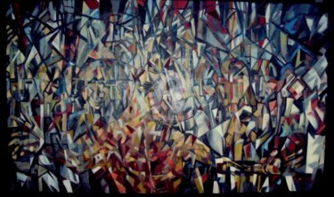 Peinture intitulée "santa ceia" par Akosta, Œuvre d'art originale, Acrylique