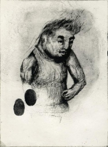 Dessin intitulée "Guitare héros II." par Frhégo, Œuvre d'art originale, Autre
