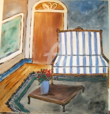 Peinture intitulée "the sofa" par Milu Petersen, Œuvre d'art originale