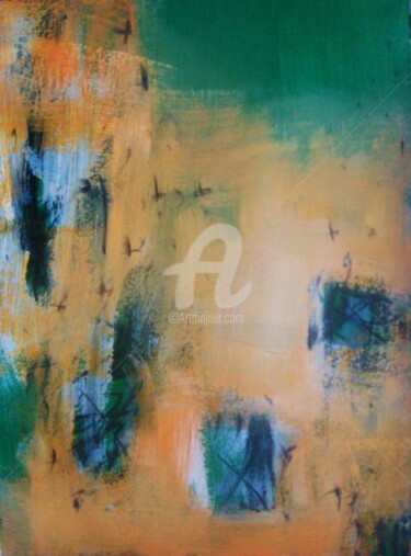 Painting titled "Untitled A" by Sio Montera, Original Artwork, Oil