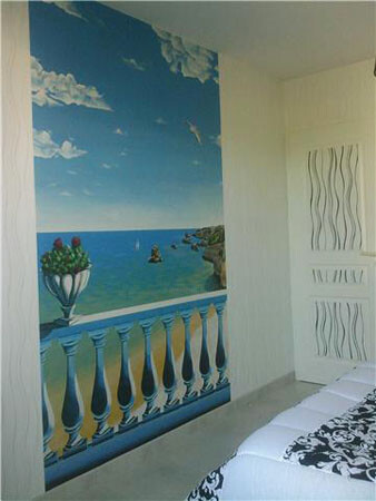 Peinture intitulée "Balustrades 2" par M'Hamed Saci, Œuvre d'art originale