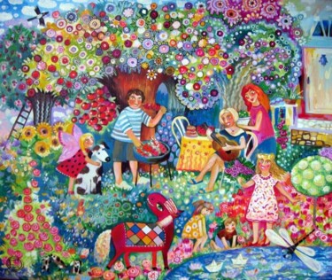 제목이 "Journée estivale"인 미술작품 Oxana Zaika로, 원작, 기름