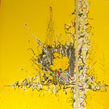 Painting titled "SERPENTINS ET COTIL…" by Roger Chastel, Original Artwork