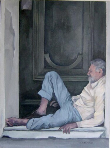 Pittura intitolato "Barbone" da Giovanni Graziani, Opera d'arte originale