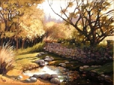 Peinture intitulée "Arroyo las Caleras" par Aldo Picco, Œuvre d'art originale