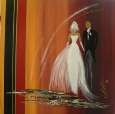 Painting titled "UNION" by Roger Chastel, Original Artwork