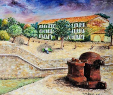Pintura titulada "la barbette ile de…" por Marc Lejeune, Obra de arte original, Oleo