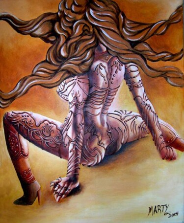 Peinture intitulée "Octopus" par Marc Tremblay, Œuvre d'art originale, Autre