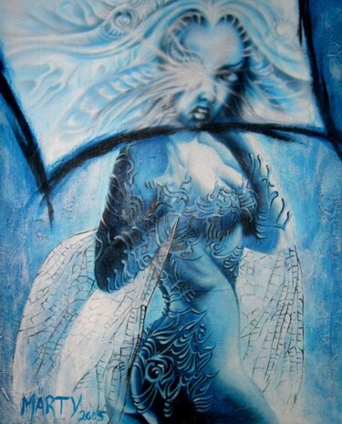 Peinture intitulée "Libellulle" par Marc Tremblay, Œuvre d'art originale, Autre