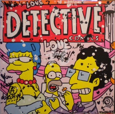 Peinture intitulée ""Detective" (Galeri…" par Johanne 8, Œuvre d'art originale