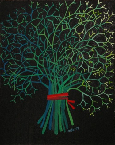 Pittura intitolato "FINOCCHIO SELVATICO…" da Narciso Dall Orto, Opera d'arte originale, Olio