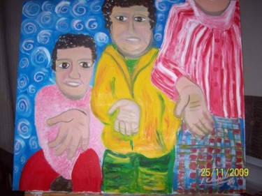 Peinture intitulée "Derecho a la dignid…" par Laura Capurro, Œuvre d'art originale, Huile