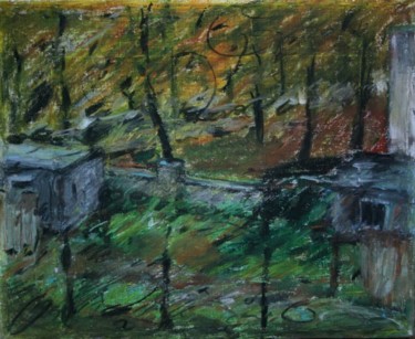 Drawing titled "construction site i…" by Tomas Jokubonis Jr, Original Artwork