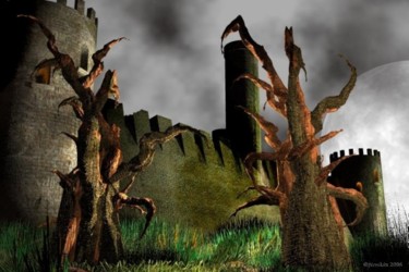 Digitale Kunst getiteld "draconius barkus" door J Tonkin, Origineel Kunstwerk, 3D-modellering
