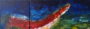 Malerei mit dem Titel "Une anguille dans l…" von René Vincent-Viry, Original-Kunstwerk, Öl