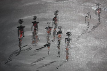 Pintura intitulada ""Ir com a multidão.…" por Maria Teresa Duarte, Obras de arte originais, Acrílico