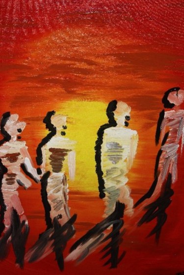 Pintura intitulada ""Nunca vou sem sabe…" por Maria Teresa Duarte, Obras de arte originais, Acrílico