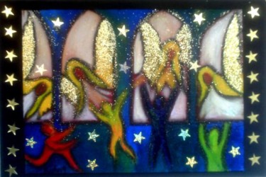 Painting titled "Angel 1" by Georg Kiehn, Original Artwork