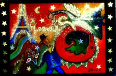 Painting titled "Angels 3" by Georg Kiehn, Original Artwork