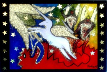 Painting titled "Angel 5" by Georg Kiehn, Original Artwork