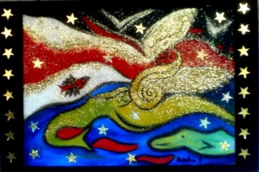 Painting titled "Angel 6" by Georg Kiehn, Original Artwork