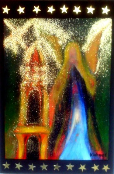 Painting titled "Angel 8" by Georg Kiehn, Original Artwork