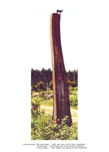 Skulptur mit dem Titel "a ultima cabra" von Tabea Und Thomas Wimmer, Original-Kunstwerk
