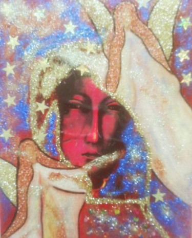 Painting titled "Virgen negra" by Georg Kiehn, Original Artwork