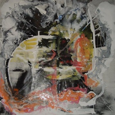 Painting titled "Moonlight revolution" by Dmitri Matkovsky, Original Artwork, Oil