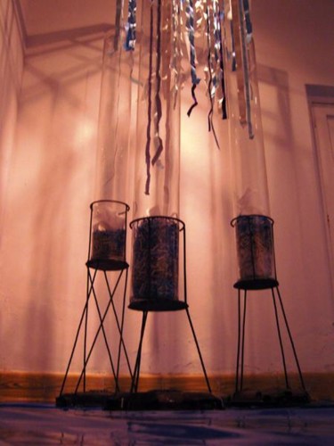 Instalación titulada "bases_1.jpg" por Marcela Reyes, Obra de arte original