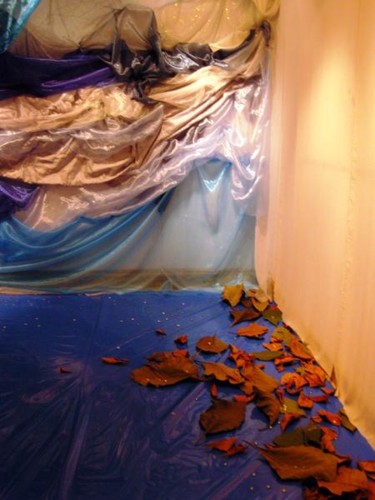Instalación titulada "feuilles_secsvert.j…" por Marcela Reyes, Obra de arte original