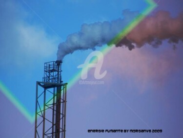 Arts numériques intitulée "Energie fumante" par Morganv6, Œuvre d'art originale