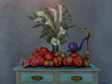 Painting titled "Lexus" by Moresmont, Original Artwork, Oil
