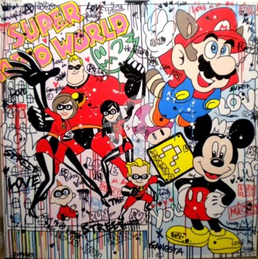 Peinture intitulée ""STREET LOVE" Galer…" par Johanne 8, Œuvre d'art originale
