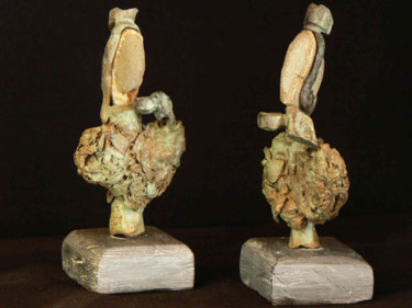 Sculpture intitulée "thé ou café ?" par Venner Fanch, Œuvre d'art originale, Métaux