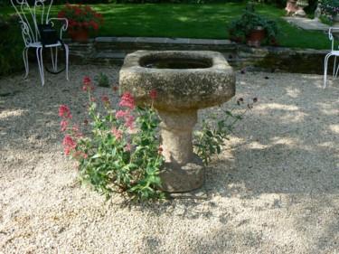 Sculpture intitulée "VASQUE PARC ET JARD…" par Venner Fanch, Œuvre d'art originale